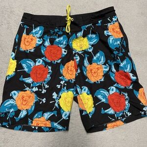 Section 119 Grateful Dead Board Shorts Mens 32 Swim Trunks Scarlett Fire Bear